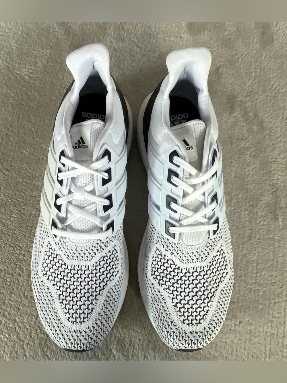 adidas Ultradream DNA IH7549 Mens Size 11.5 Black White Knit Running Shoes NEW - Picture 8 of 10